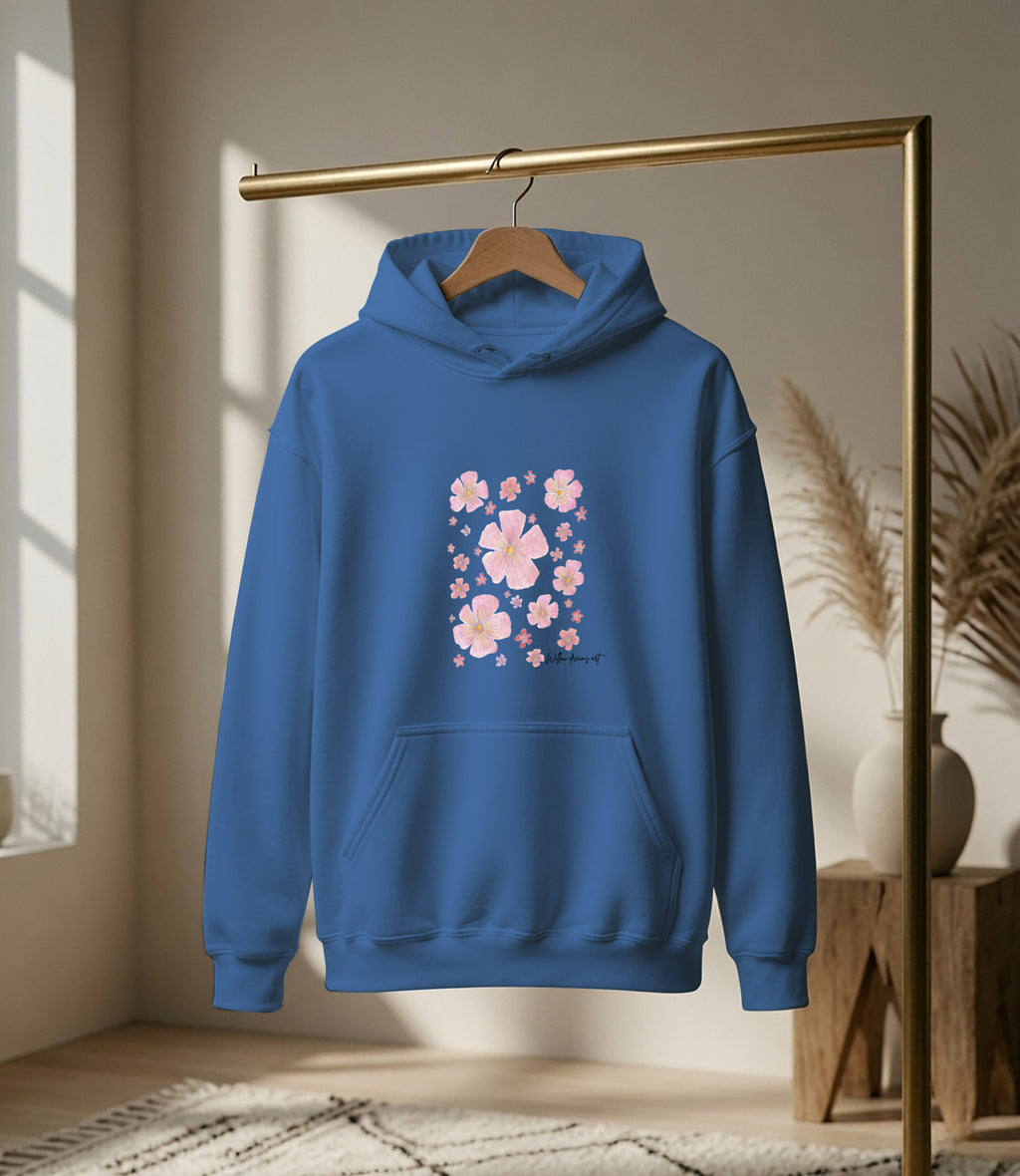 Adult Front & Back Everyday Hoodie | Flowers design