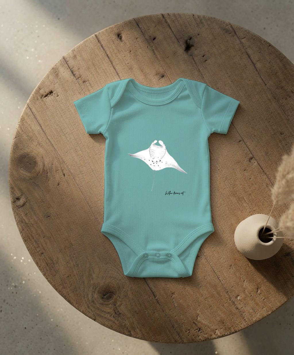 Baby Essential Bodysuit | Manta Ray Design
