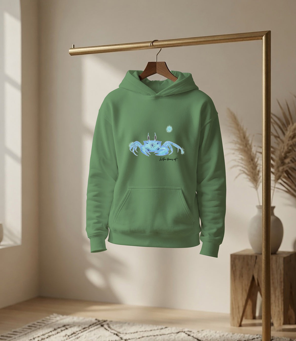 Youth Everyday Hoodie | Blue Crab Design