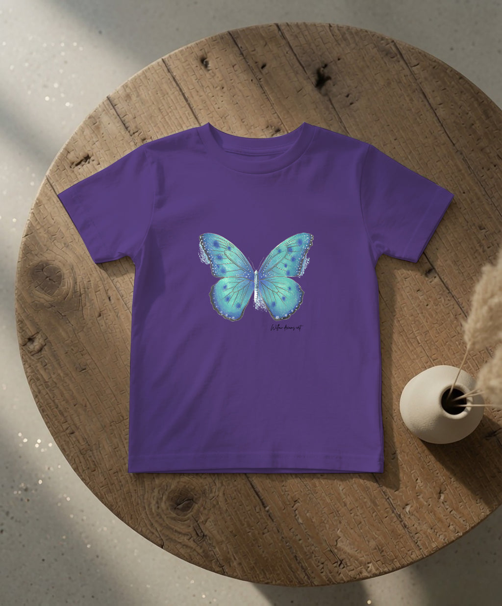 Toddler Everyday Tee | Blue Butterfly Design