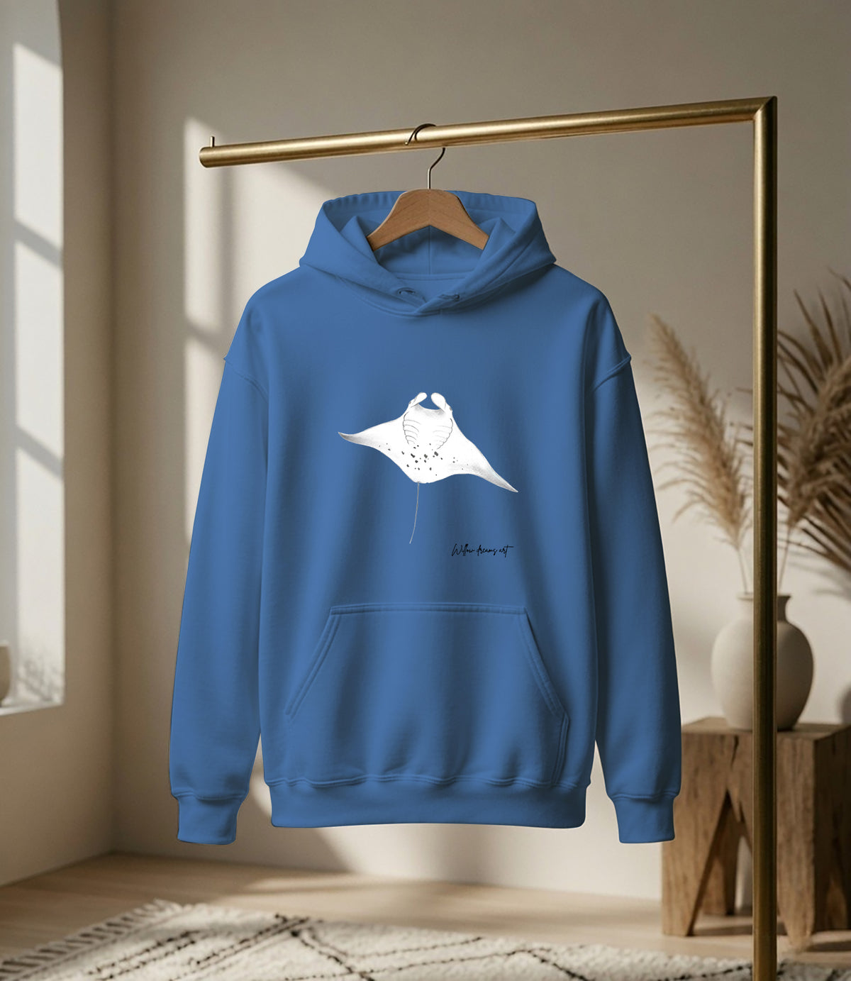 Adult Everyday Hoodie | Manta Ray Design