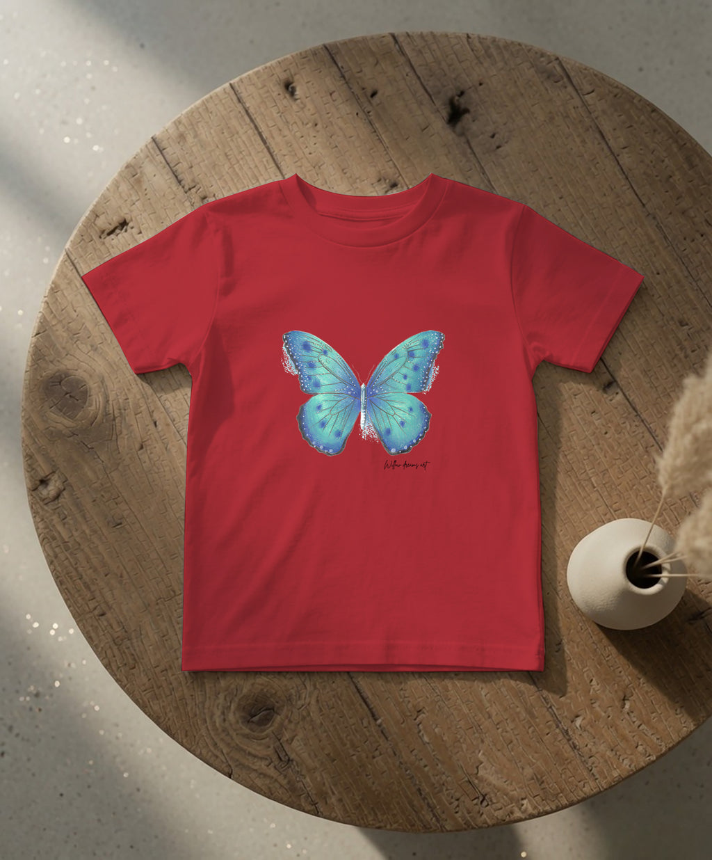 Toddler Everyday Tee | Blue Butterfly Design