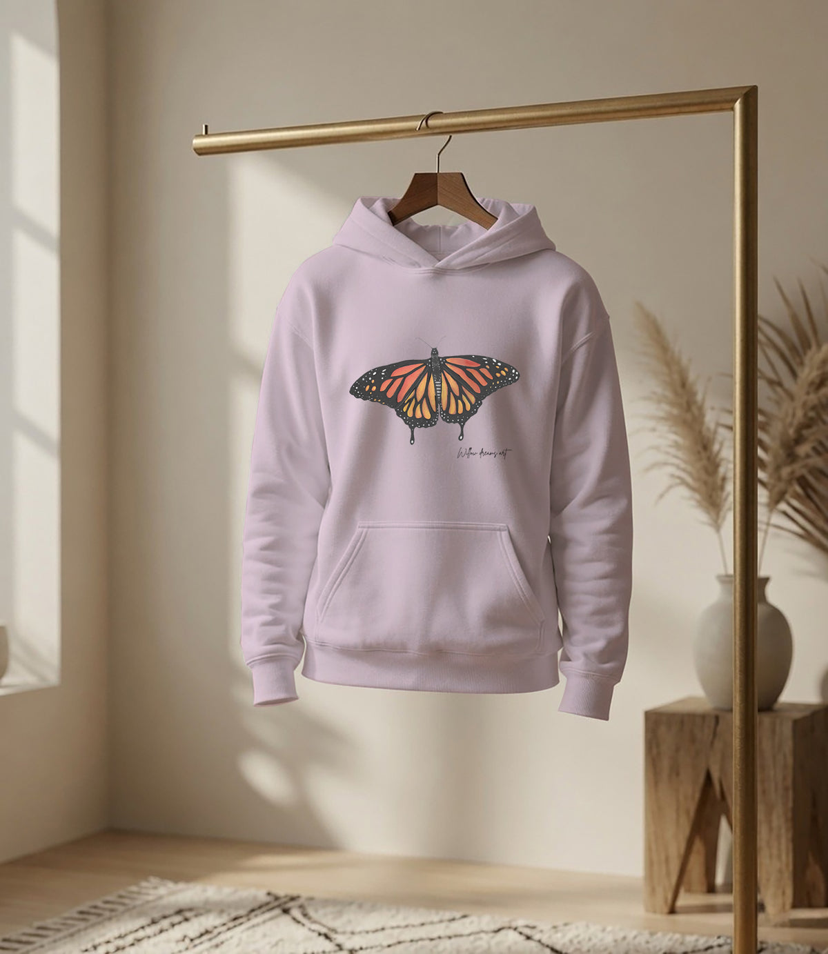 Youth Everyday Hoodie | Monarch Butterfly Design