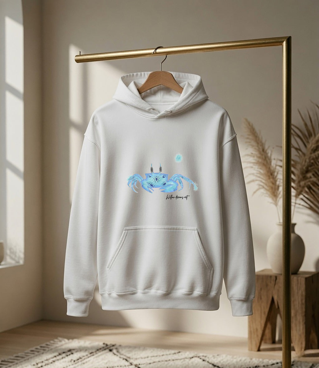 Adult Everyday Hoodie | Blue Crab Design